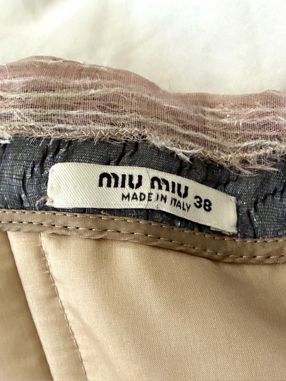 Miu Miu VTG Fall 07 Look #40 Strapless Silk-Blend Cocktail Dress, 38, EUC - Picture 13 of 16
